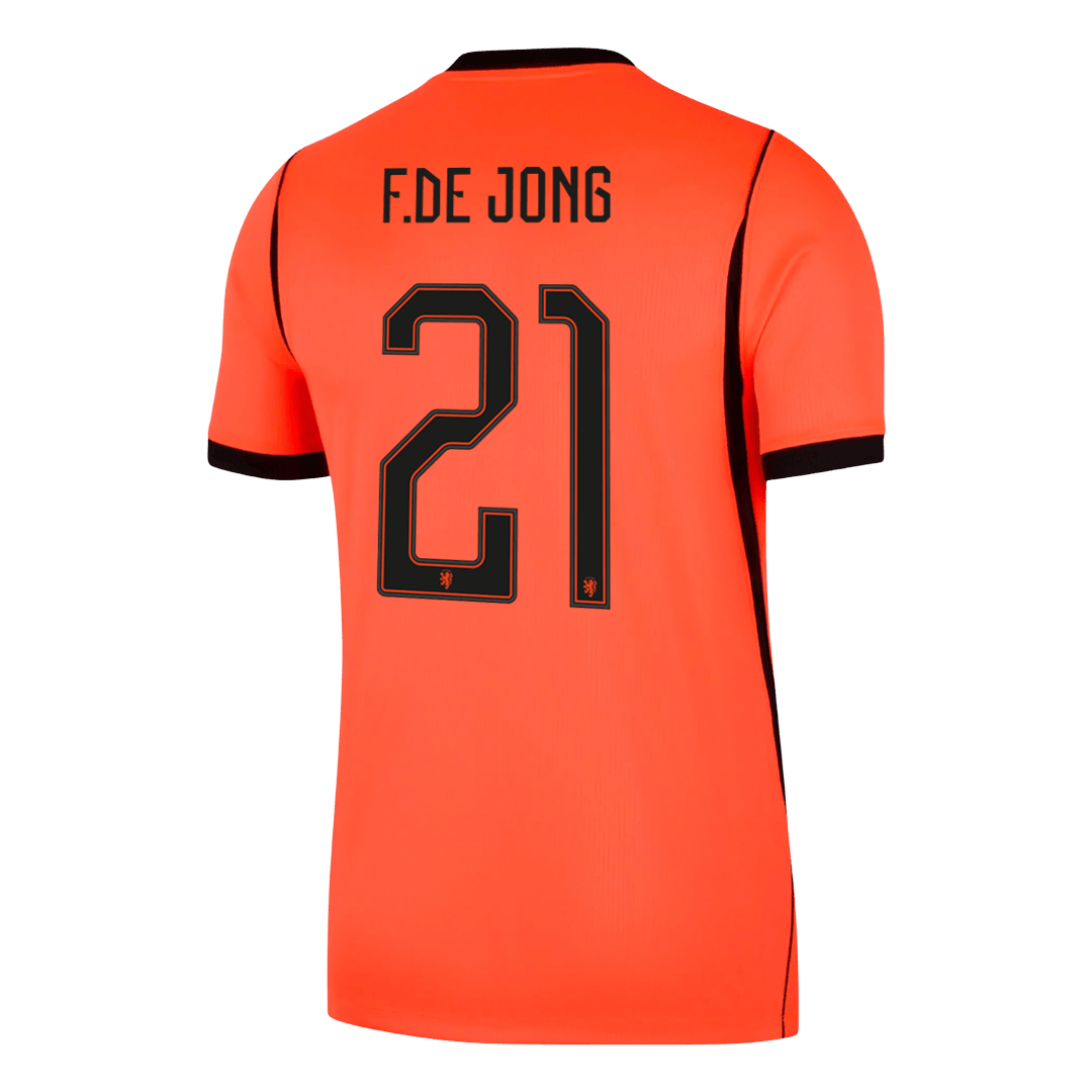 Netherlands World Cup Hjemmetrøje 2026 F.DE JONG #21 – Billede 9