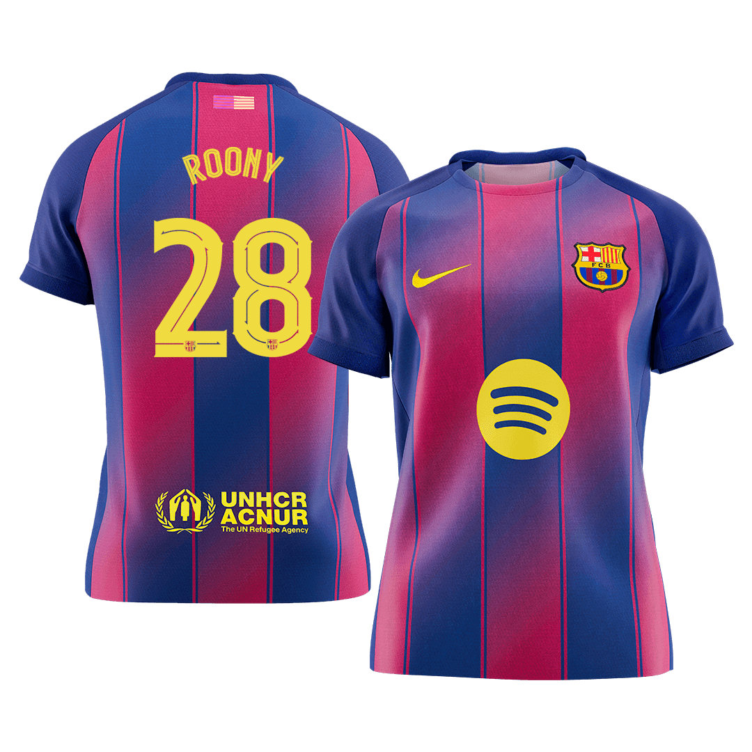 Barcelona Hjemmetrøje 2025/26 UCL ROONY #28