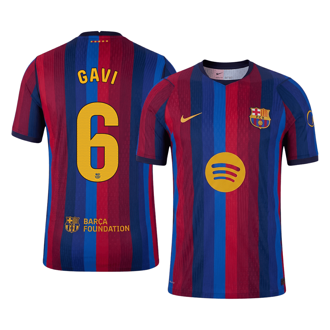 Barcelona Hjemmebanetrøje 2026/27 – GAVI #6 [Spillerversion]