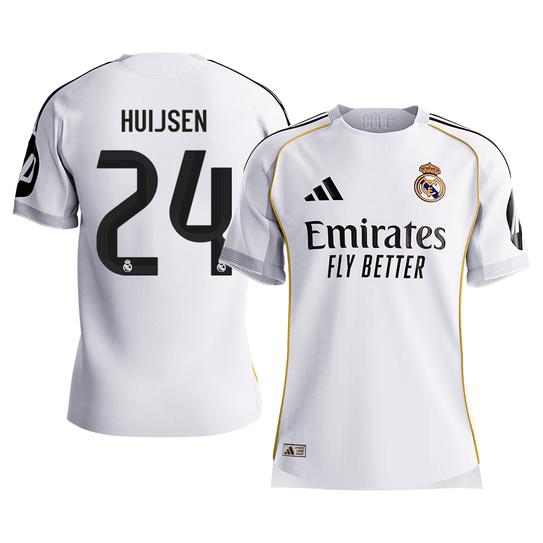 Real Madrid Hjemmebanetrøje Spillerversion 2025/26 HUIJSEN #24 [PREMIUM]