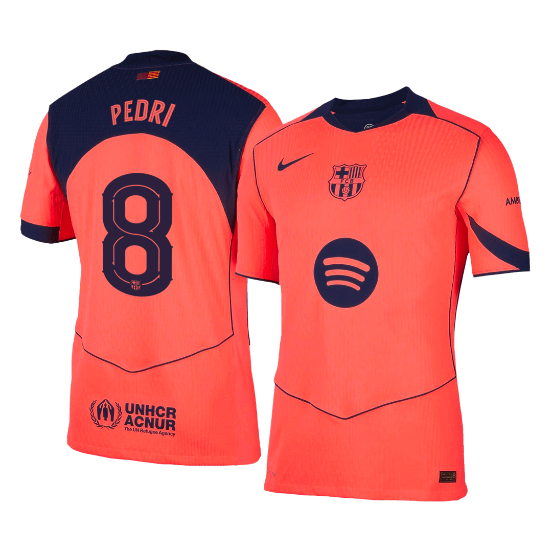 Barcelona Tredjebanetrøje Spillerversion 2025/26 UCL PEDRI #8