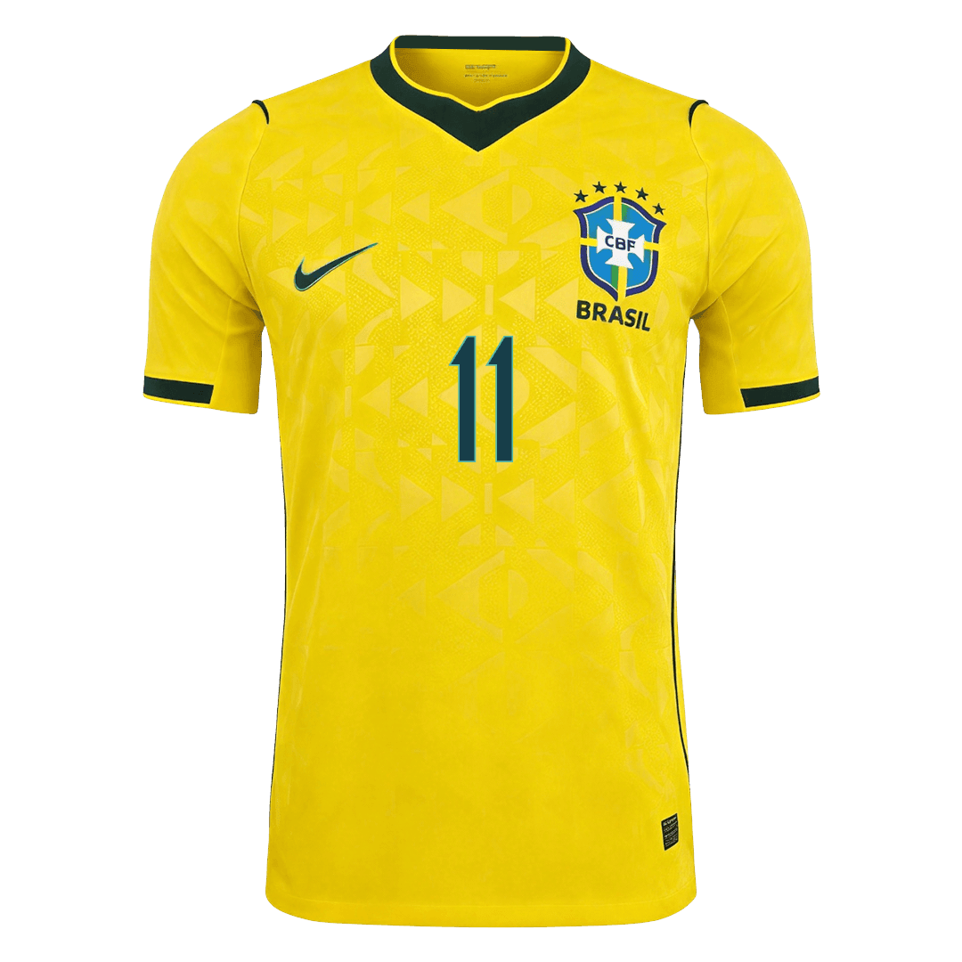 Brazil World Cup Hjemmebanetrøje Spillerversion 2026 RAPHINHA #11 – Billede 2