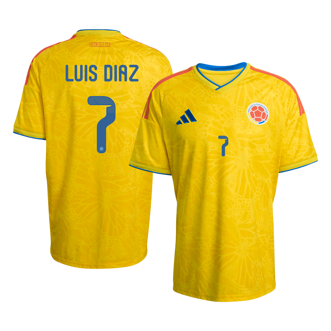 Colombia World Cup Hjemmetrøje 2026 LUIS DíAZ #7