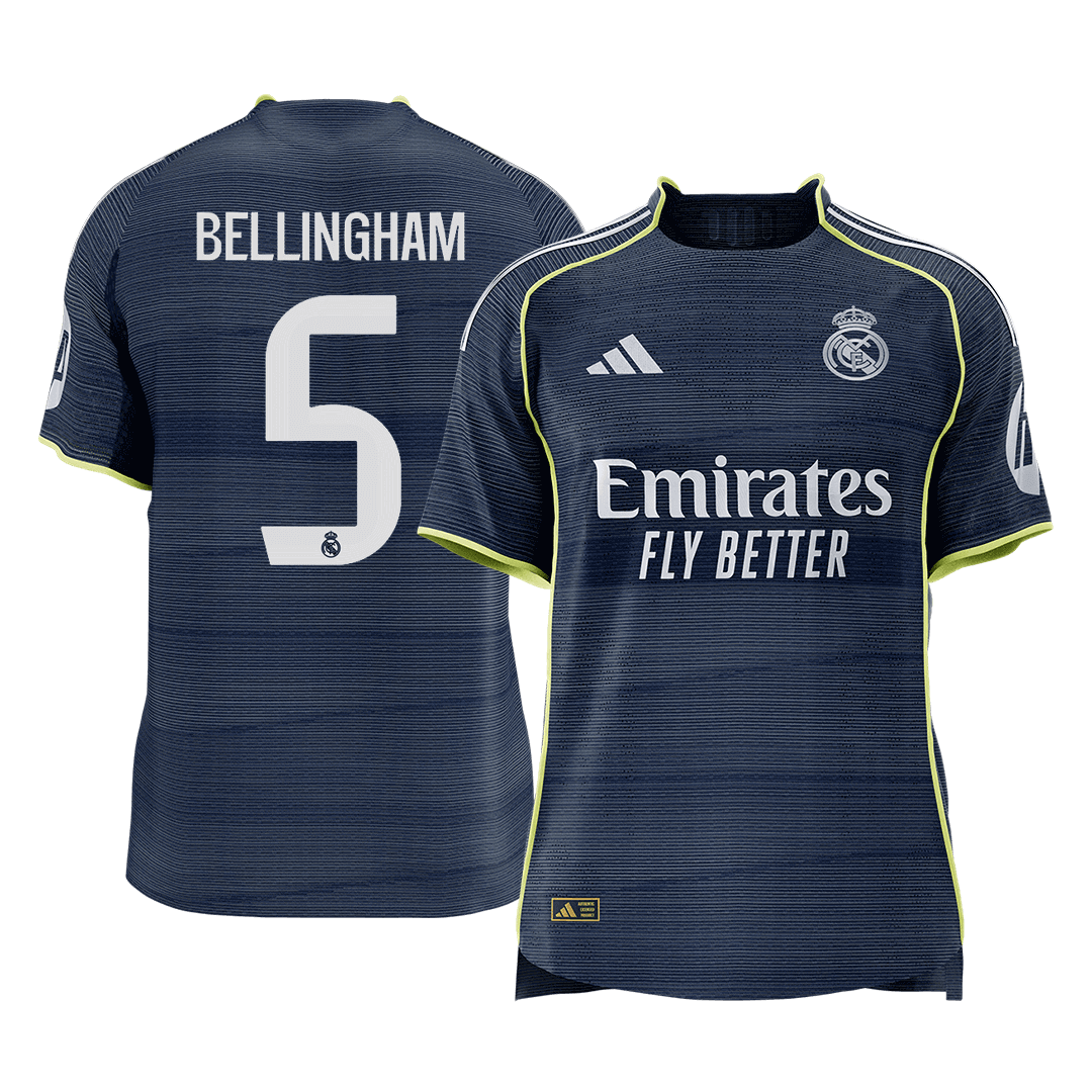 Real Madrid Udebanetrøje Spillerversion 2025/26 BELLINGHAM #5 [PREMIUM]