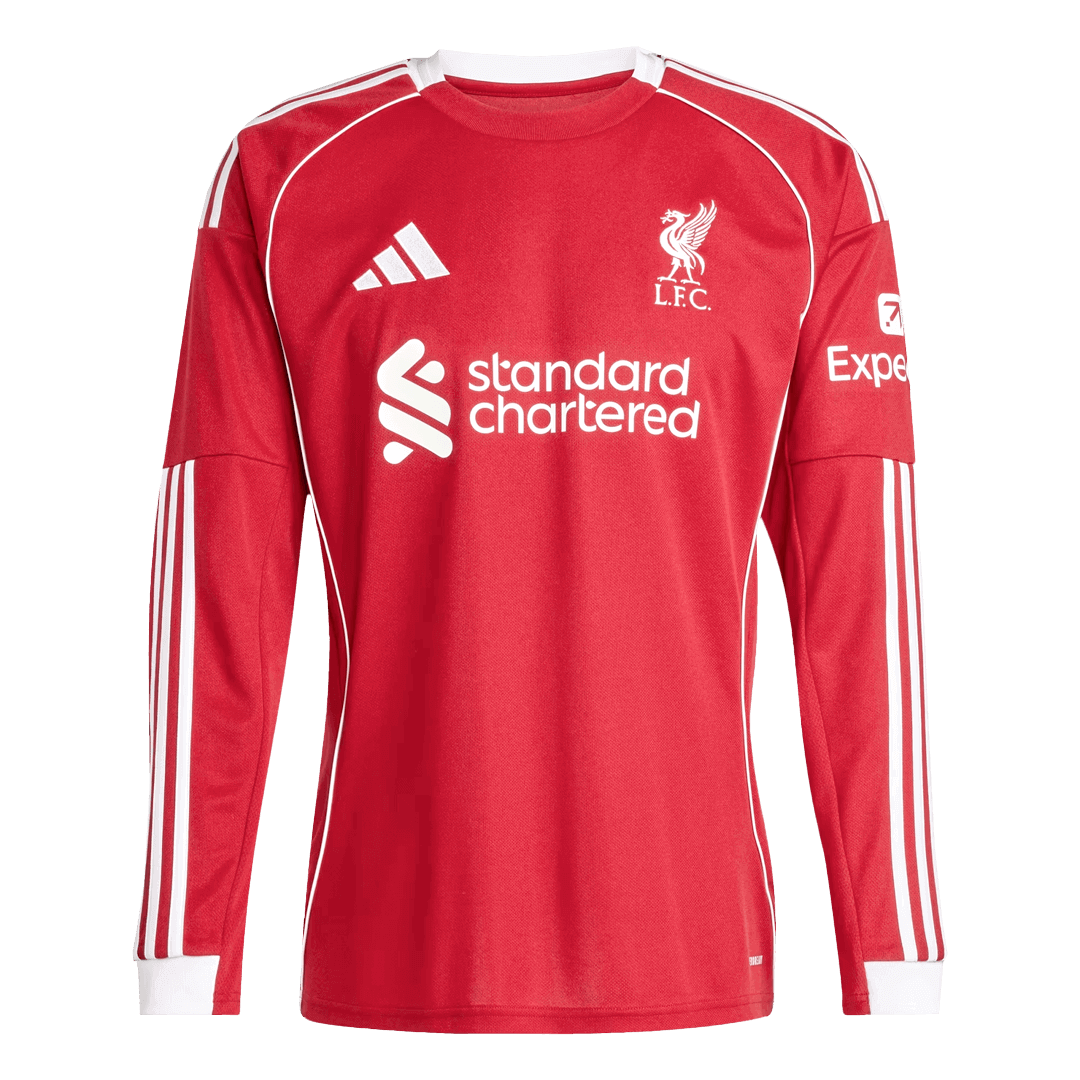 Liverpool Langærmet Hjemmebanetrøje 2025/26