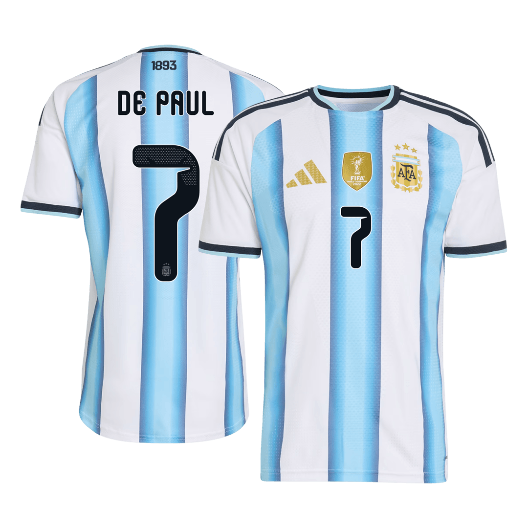 Argentina World Cup Hjemmebanetrøje Spillerversion 2026 DE PAUL #7