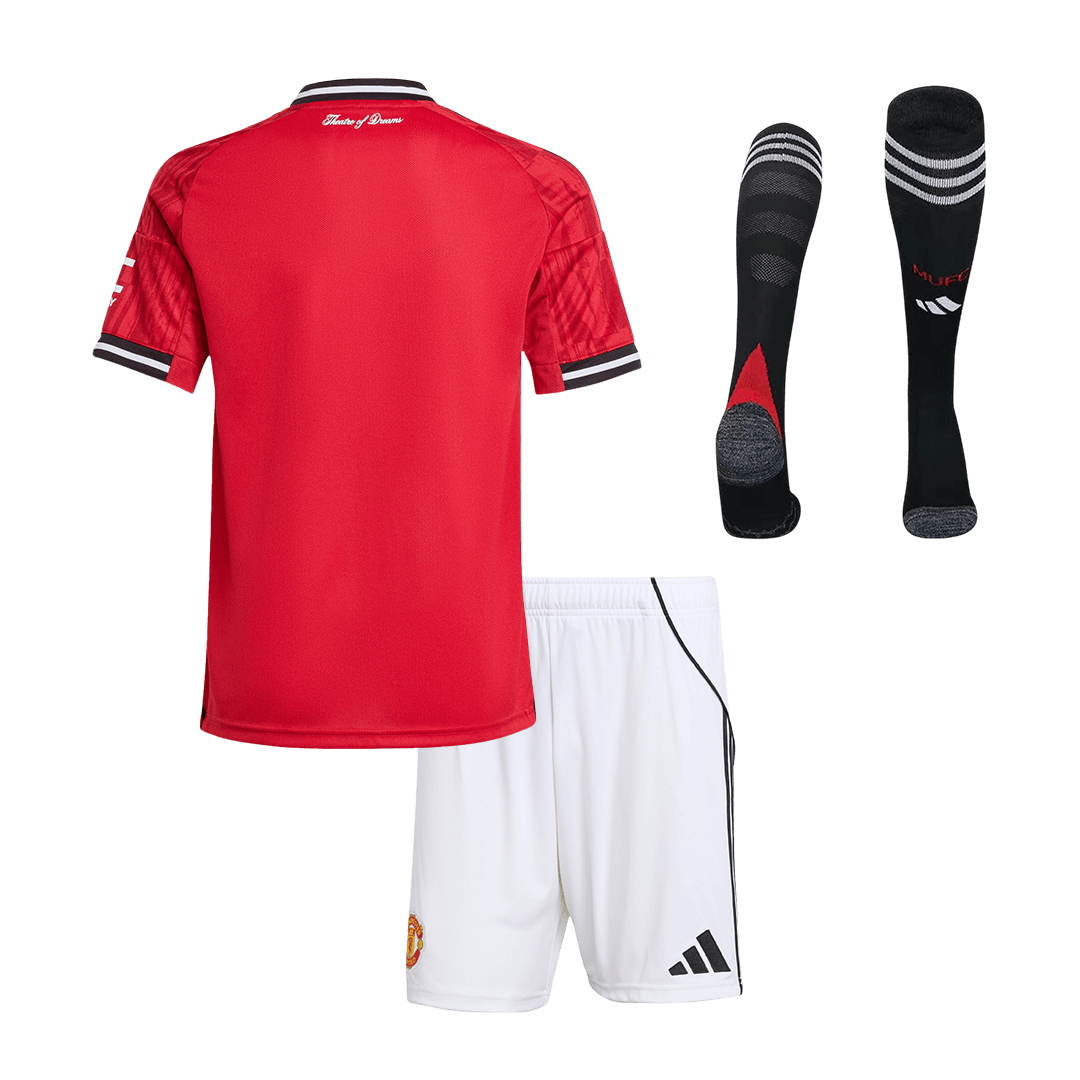 Manchester United Hjemmebanesæt Børn 3-dele 2025/26 – Billede 15