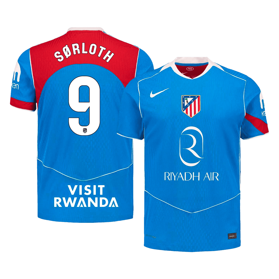 Atletico Madrid Tredjebanetrøje Spillerversion 2025/26 SØRLOTH #9