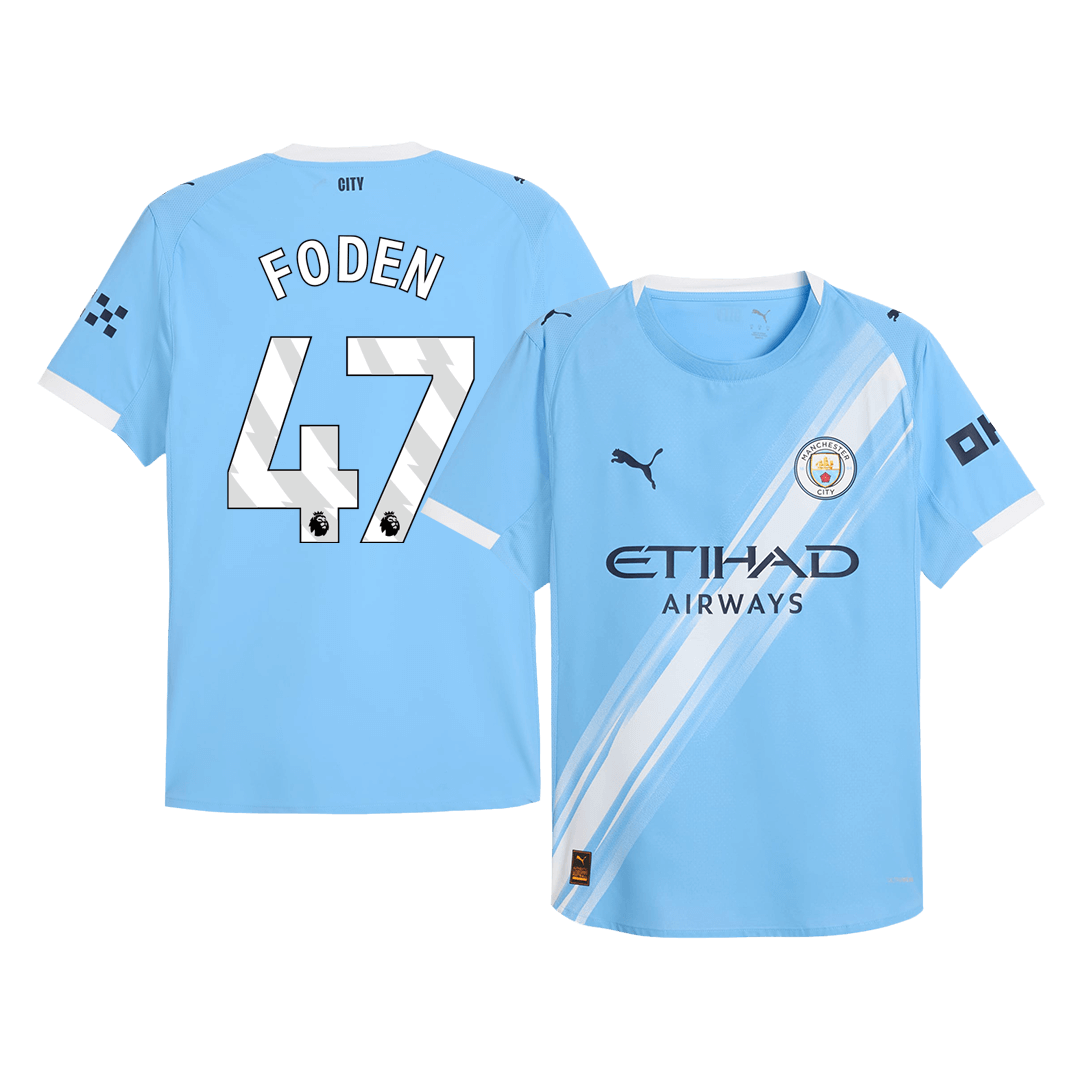 Manchester City Hjemmebanetrøje Spillerversion 2025/26 FODEN #47