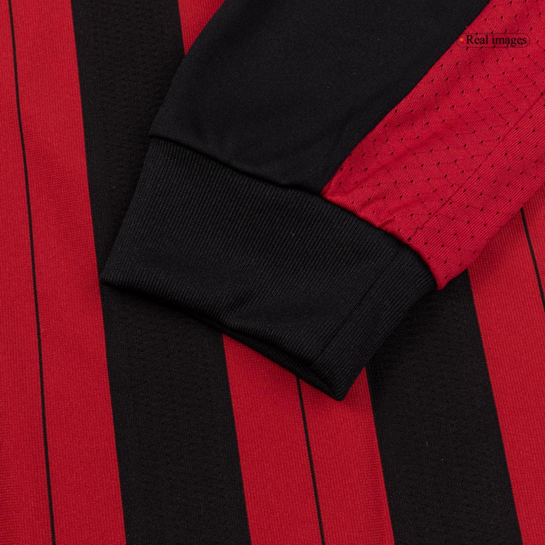AC Milan Retro Langærmet Hjemmebanetrøje 2013/14 – Billede 3