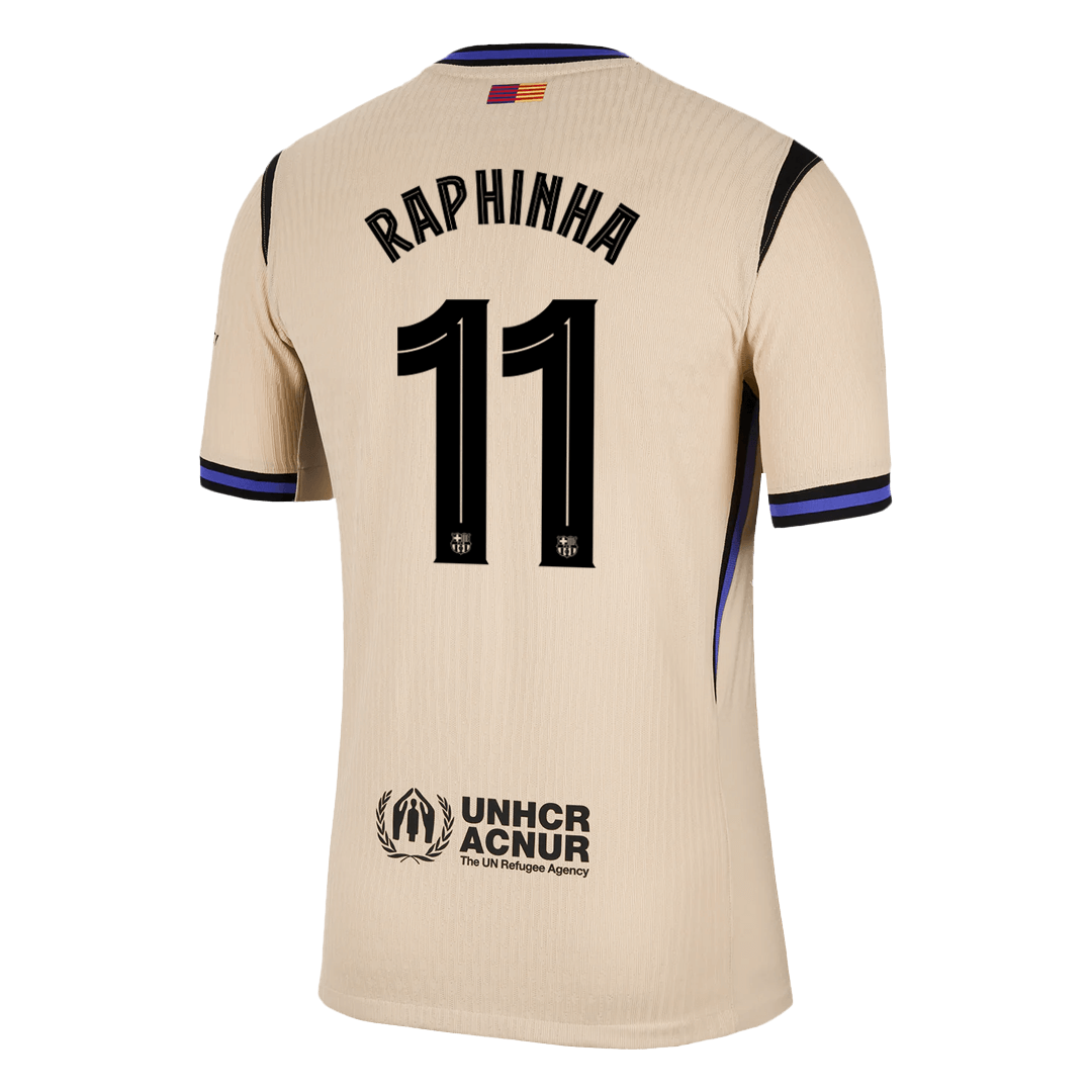 Barcelona Udebanetrøje Spillerversion 2025/26 UCL RAPHINHA #11 – Billede 14