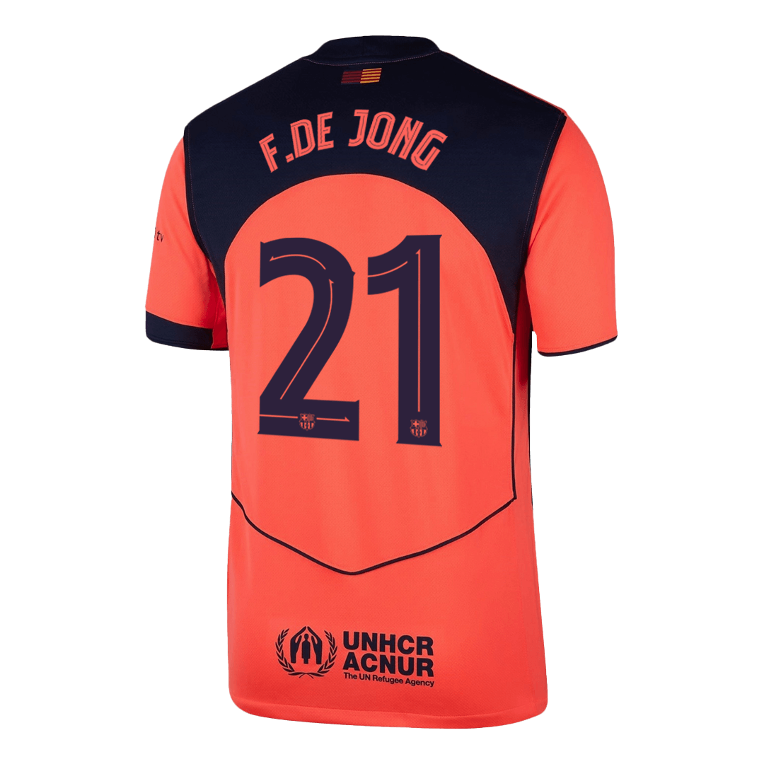 Barcelona Tredjetrøje 2025/26 UCL F.DE JONG #21 – Billede 11