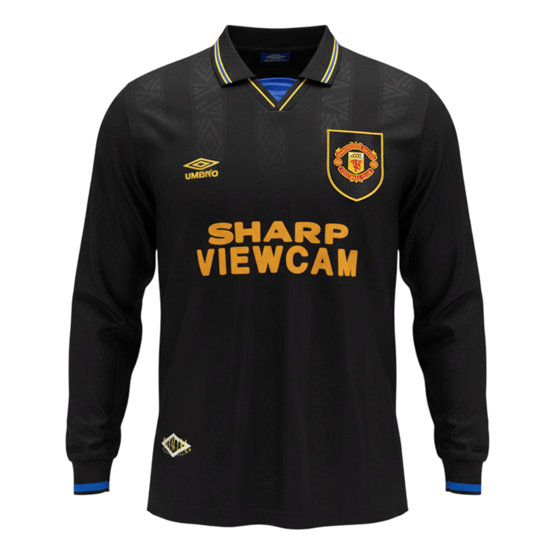 Manchester United Retro Langærmet Udebanetrøje 1993/94