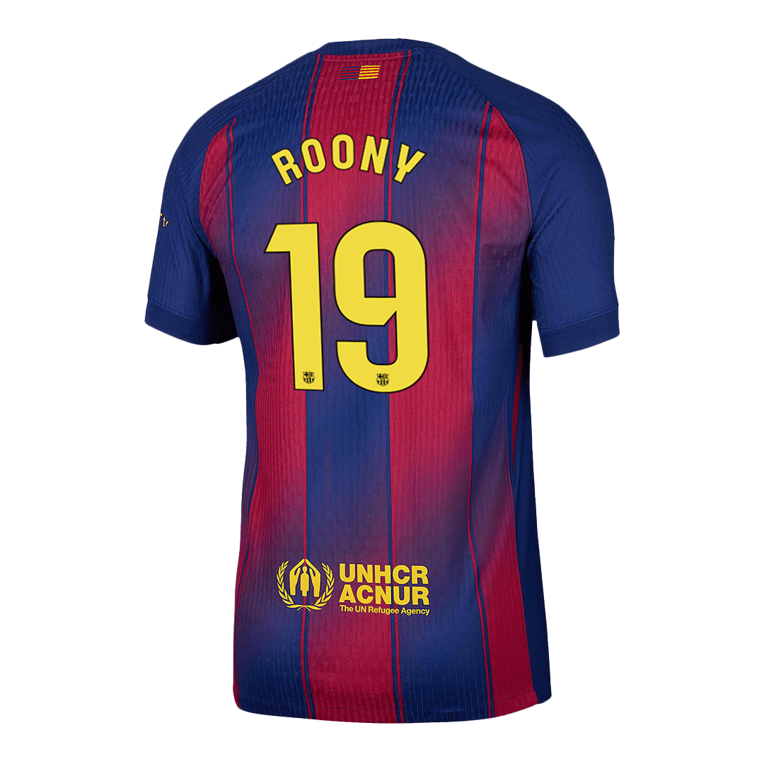 Barcelona Hjemmebanetrøje Spillerversion 2025/26 ROONY #19 – Billede 13