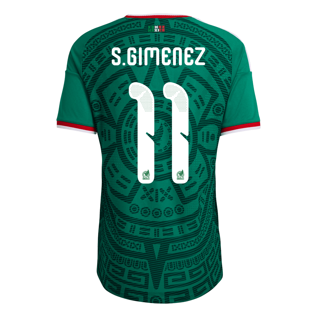 Mexico World Cup Hjemmebanetrøje Spillerversion 2026 S.GIMENEZ #11 – Billede 9