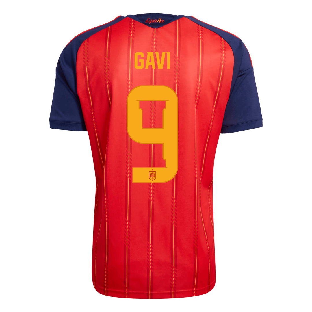 Spain World Cup Hjemmetrøje 2026 GAVI #9 [PREMIUM] – Billede 3