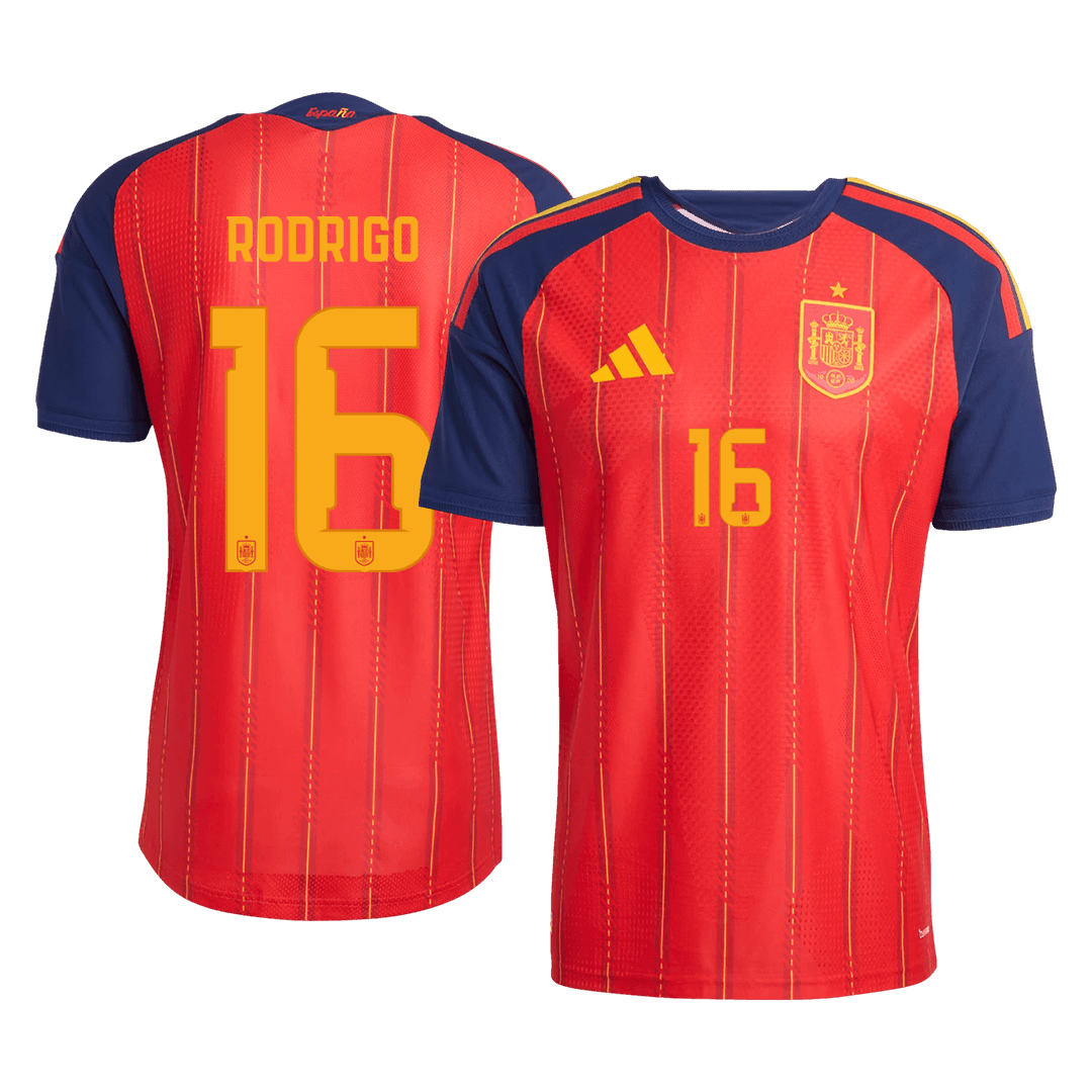 Spain World Cup Hjemmebanetrøje Spillerversion 2026 RODRIGO #16