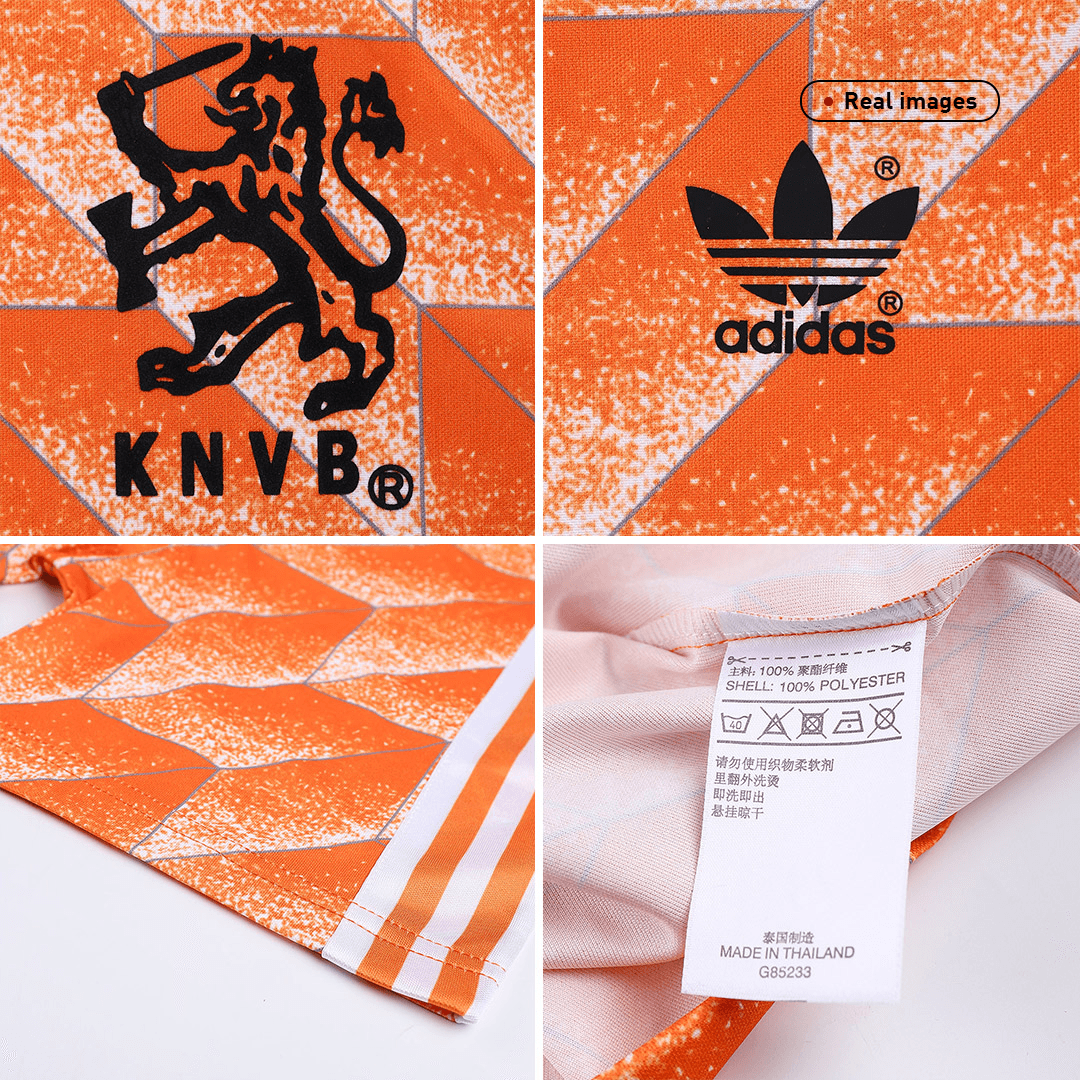 Netherlands Retro Hjemmebanetrøje 1988 – Billede 4