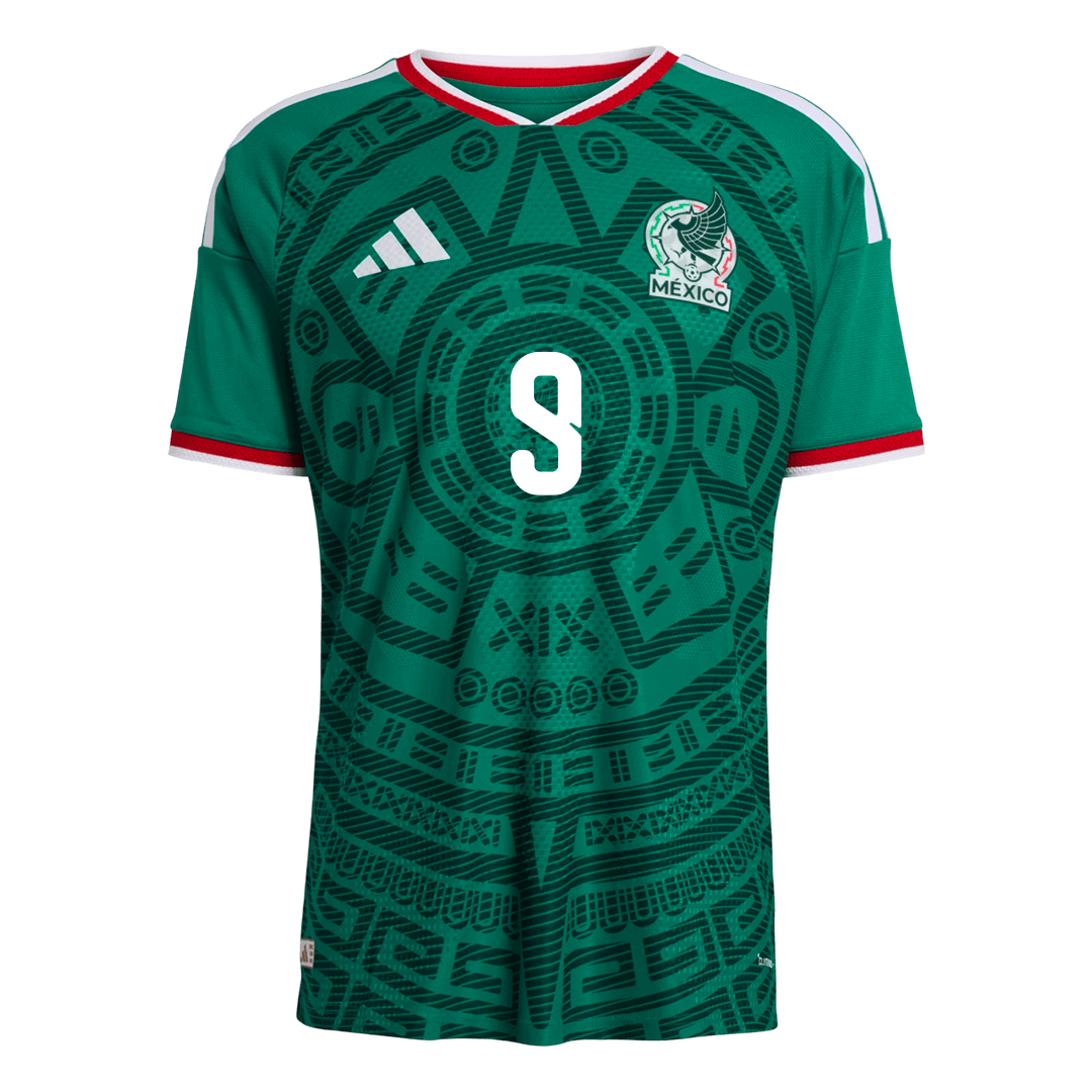 Mexico World Cup Hjemmebanetrøje Spillerversion 2026 Raúl #9 – Billede 10