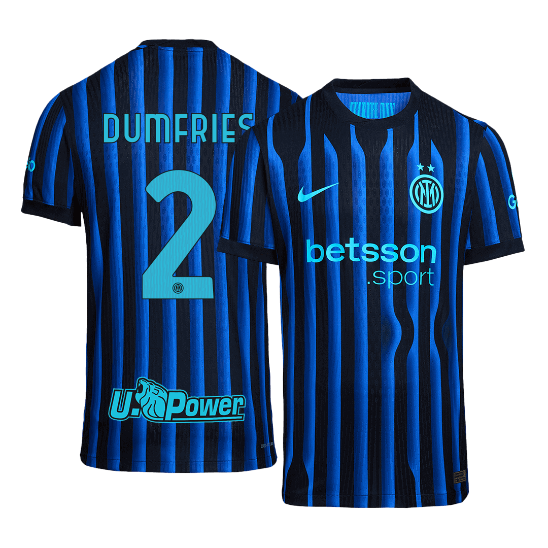 Inter Milan Hjemmebanetrøje Spillerversion 2025/26 DUMFRIES #2