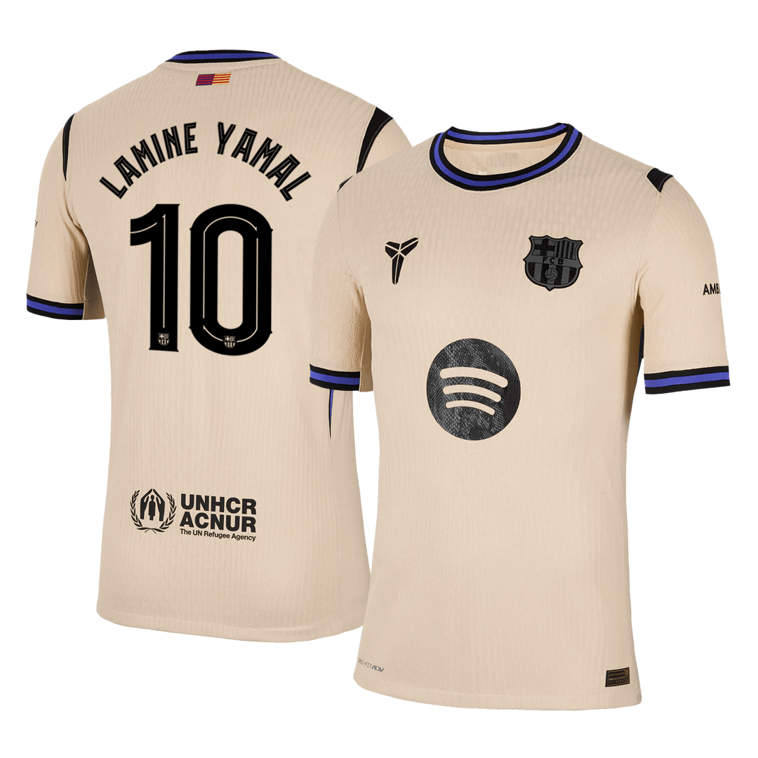 Barcelona Udebanetrøje Spillerversion 2025/26 UCL LAMINE YAMAL #10