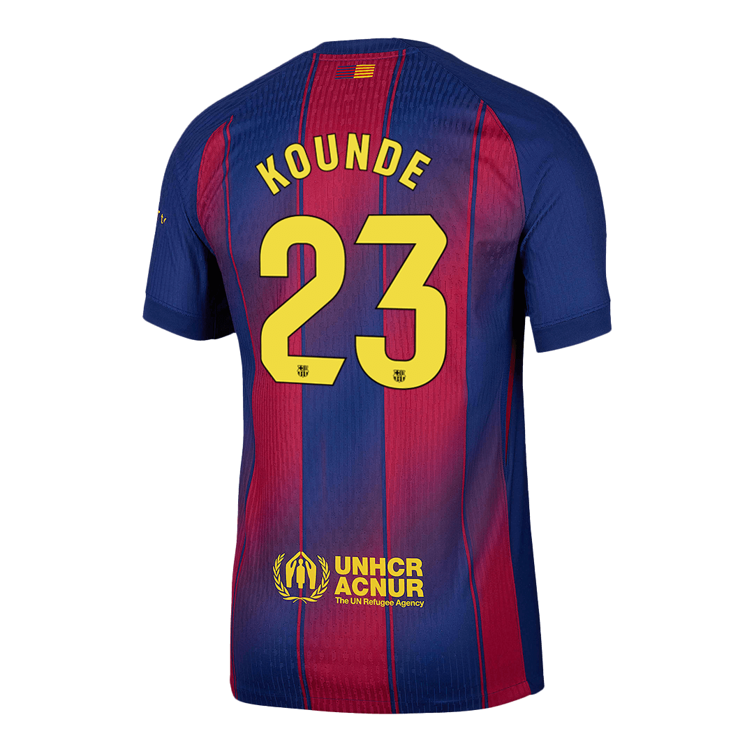 Barcelona Hjemmebanetrøje Spillerversion 2025/26 KOUNDE #23 – Billede 14