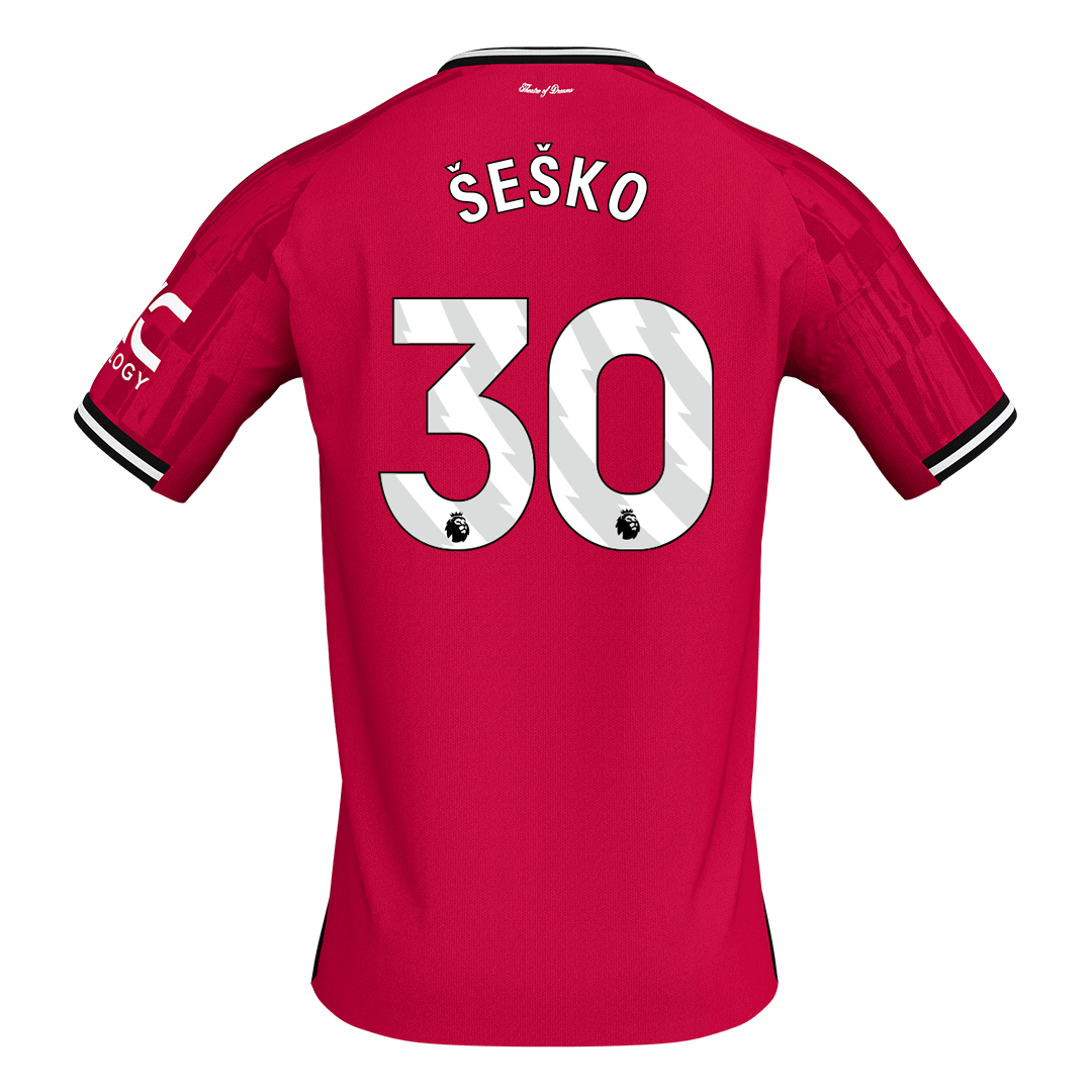 Manchester United Hjemmetrøje 2025/26 ŠEŠKO #30 [PREMIUM]