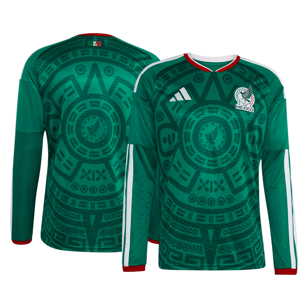 Mexico World Cup Langærmet Hjemmebanetrøje 2026 – Billede 8