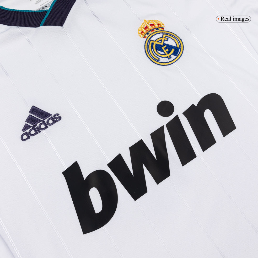Real Madrid Retro Langærmet Hjemmebanetrøje 2012/13 – Billede 4