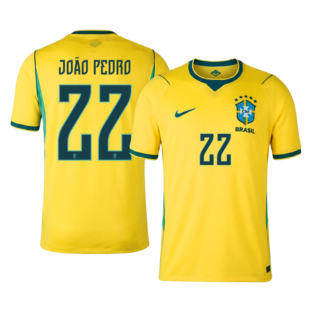 Brazil World Cup Hjemmetrøje 2026 JOÃO PEDRO #22