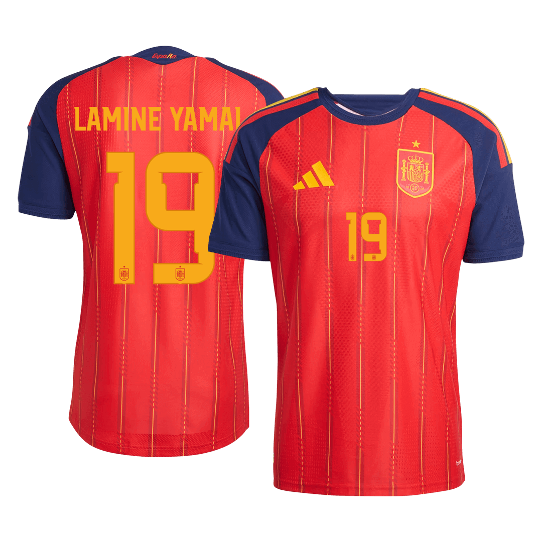 Spain World Cup Hjemmebanetrøje Spillerversion 2026 LAMINE YAMAL #19