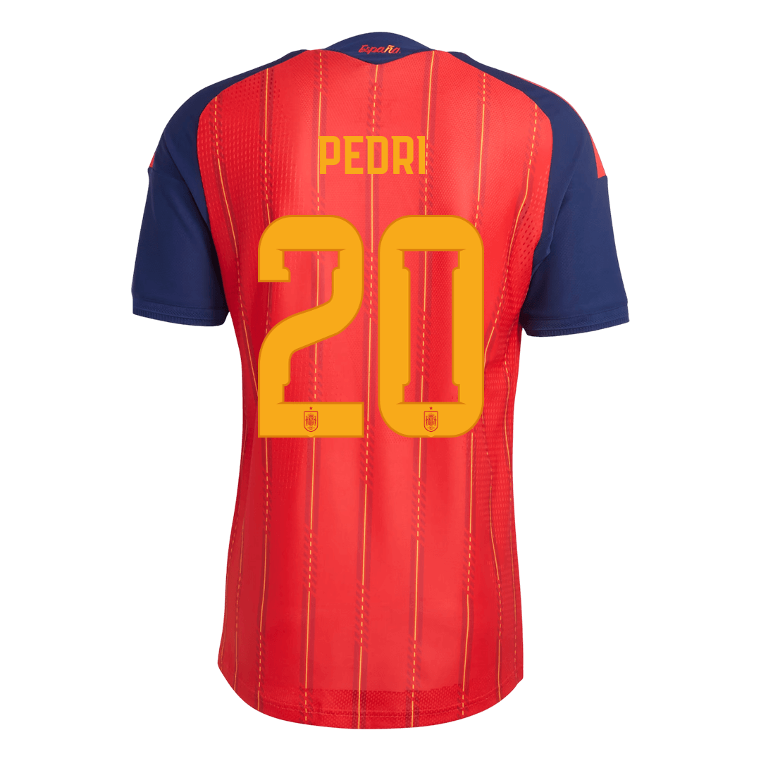 Spain World Cup Hjemmebanetrøje Spillerversion 2026 PEDRI #20 – Billede 3