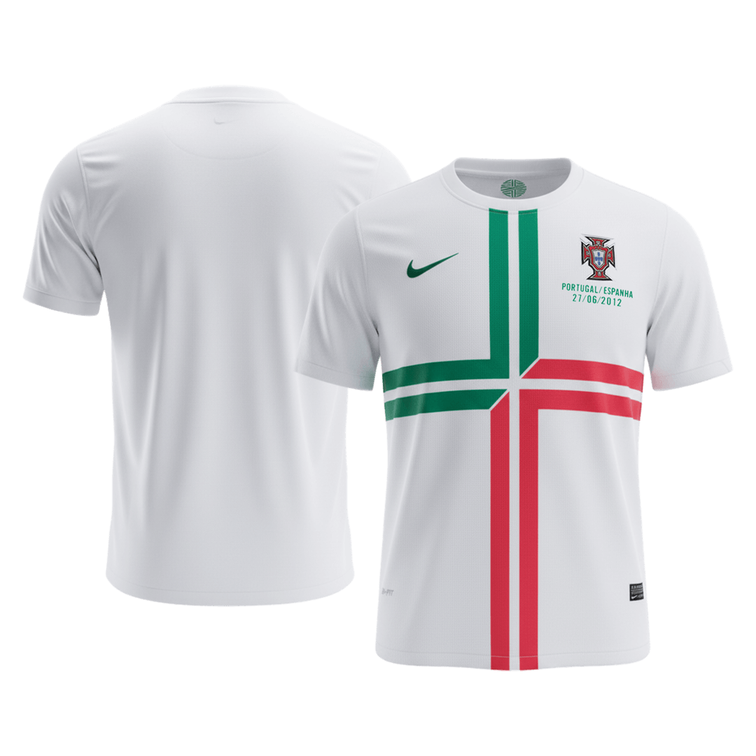 Portugal Retro Udebanetrøje 2012 – Billede 8