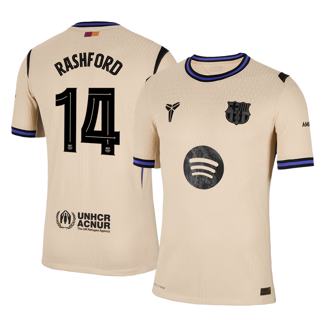 Barcelona Udebanetrøje Spillerversion 2025/26 UCL RASHFORD #14