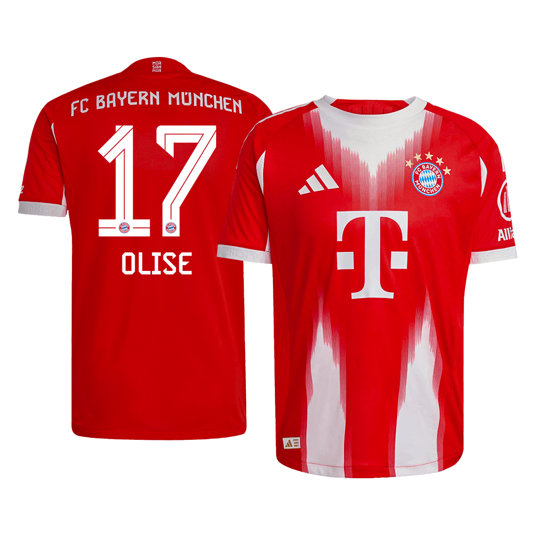 Bayern Munich Hjemmebanetrøje Spillerversion 2025/26 OLISE #17