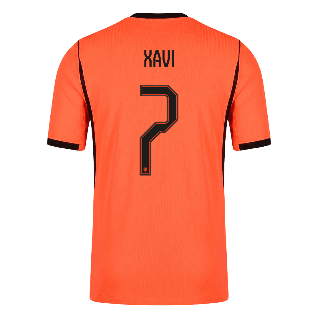 Netherlands World Cup Hjemmebanetrøje Spillerversion 2026 XAVI #7 – Billede 10