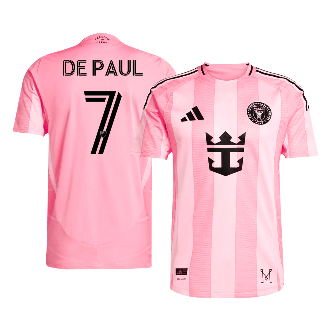Inter Miami CF Hjemmebanetrøje Spillerversion 2025 DE PAUL #7