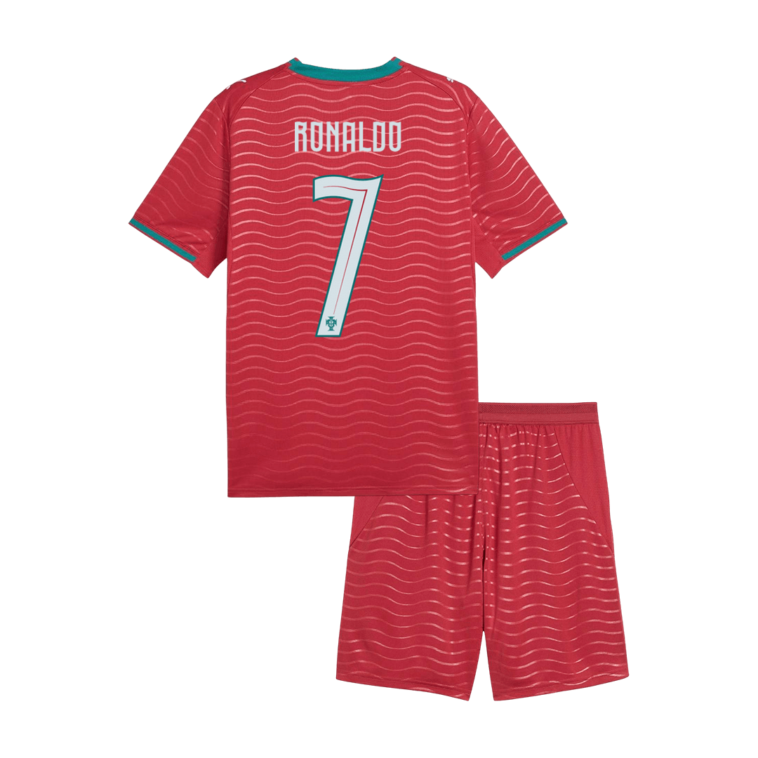 Portugal World Cup Hjemmesæt Børn 2026 RONALDO #7 [PREMIUM]