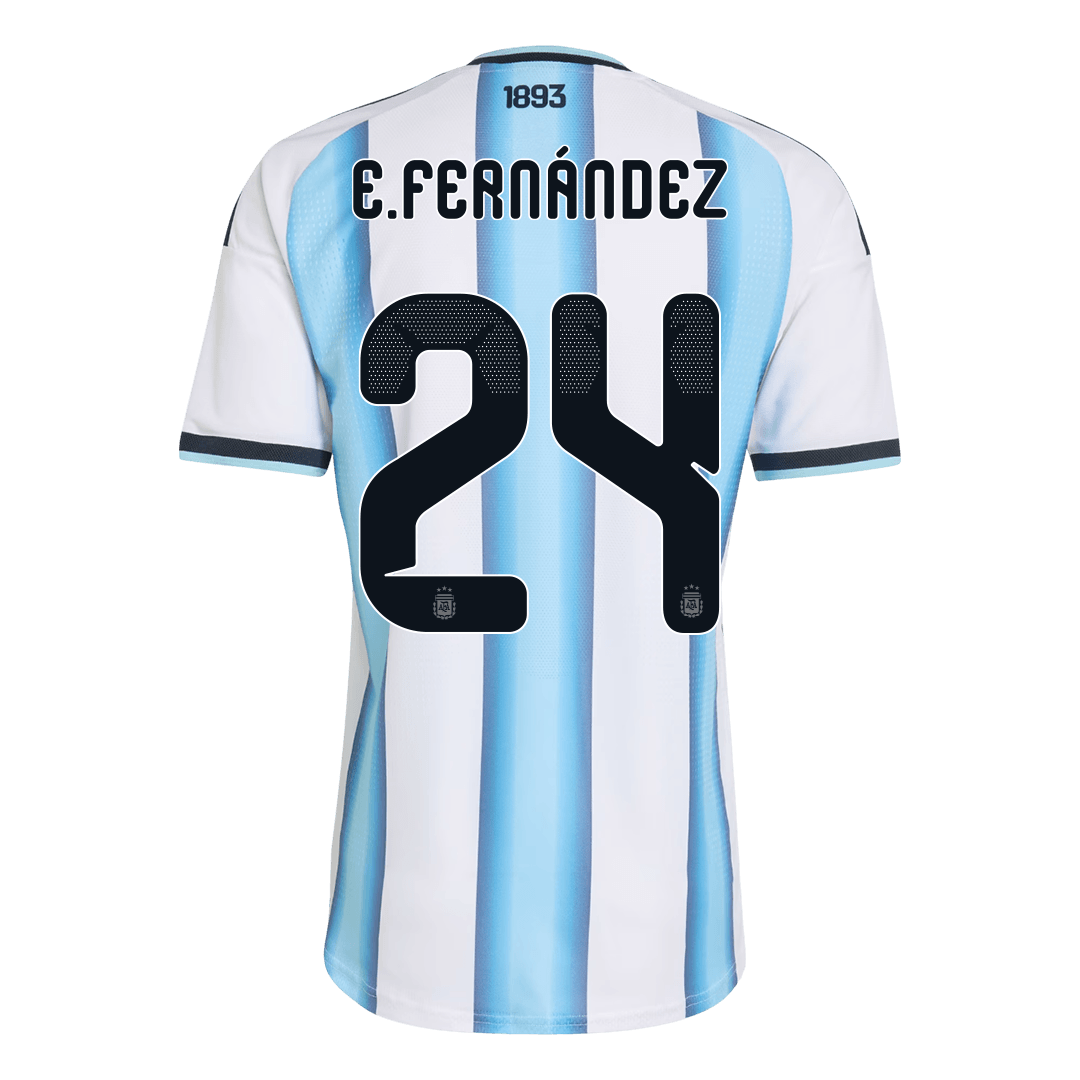 Argentina World Cup Hjemmebanetrøje Spillerversion 2026 E. FERNÁNDEZ – Billede 3