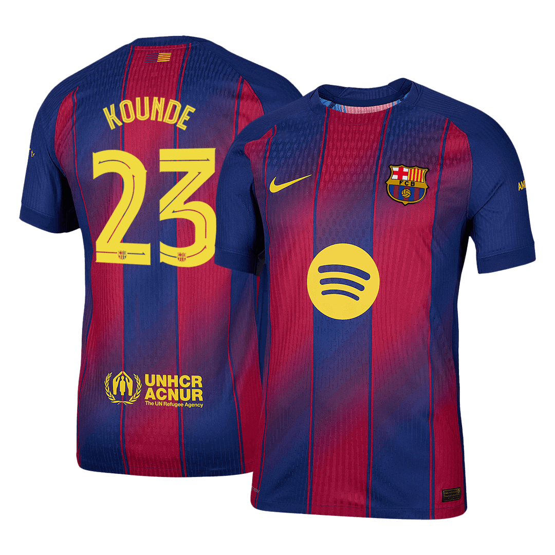 Barcelona Hjemmebanetrøje Spillerversion 2025/26 UCL KOUNDE #23