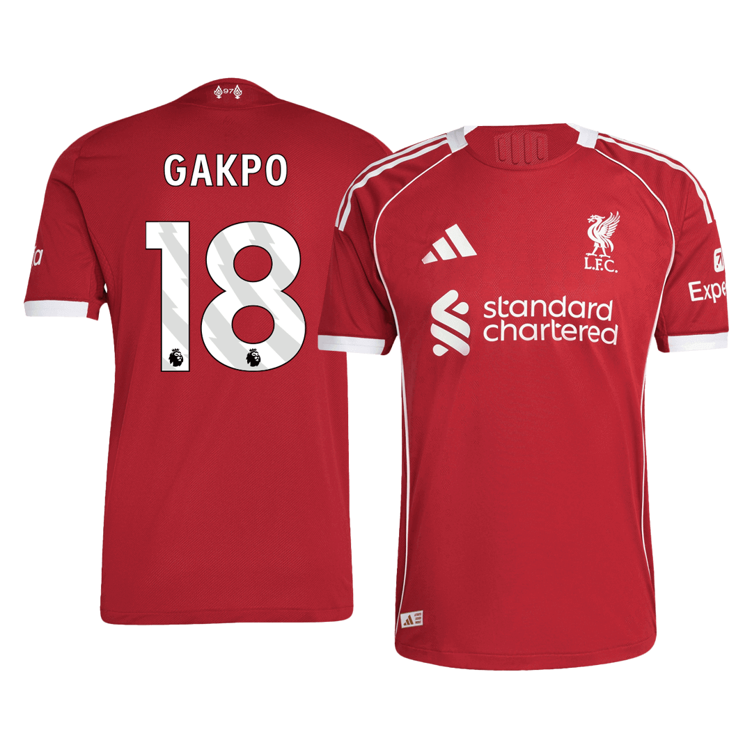 Liverpool Hjemmebanetrøje Spillerversion 2025/26 GAKPO #18
