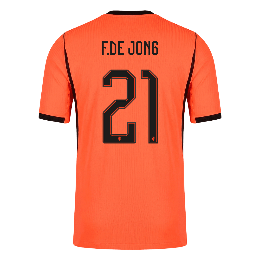Netherlands World Cup Hjemmebanetrøje Spillerversion 2026 F.DE JONG #21 – Billede 10