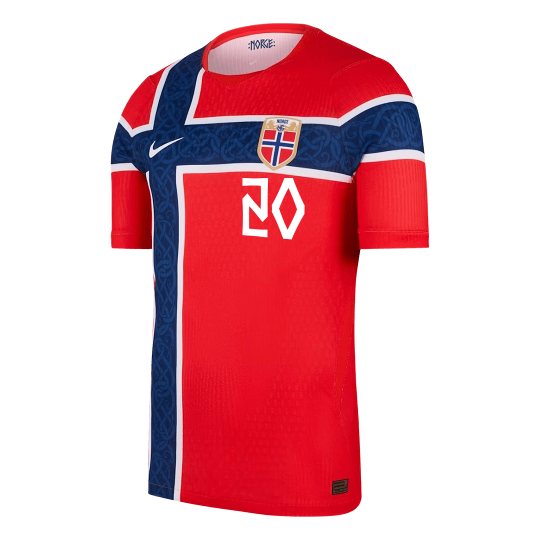 Norway World Cup Hjemmebanetrøje Spillerversion 2026 NUSA #20 – Billede 2