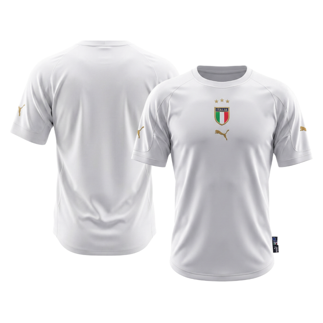 Italy Retro Udebanetrøje 2004 – Billede 7