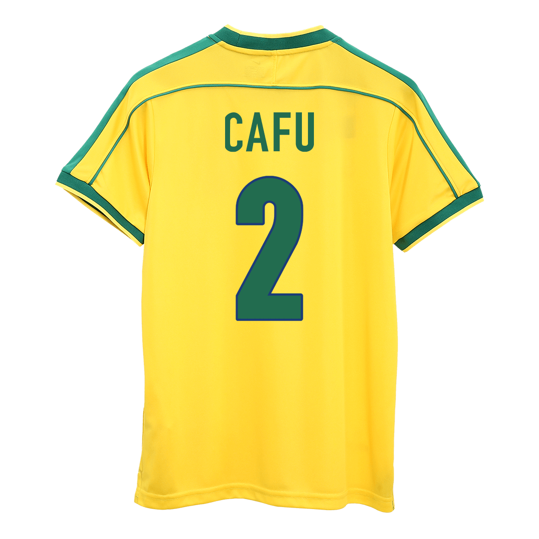 Brazil World Cup Retro Hjemmebanetrøje 1998 CAFU #2