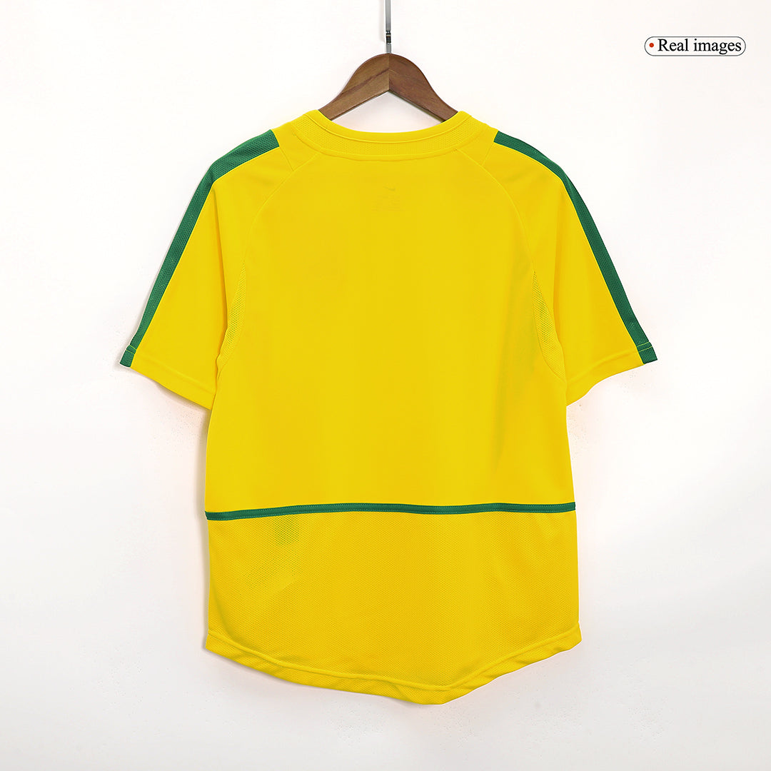 Brazil Retro Hjemmebanetrøje 2002/03 – Billede 8