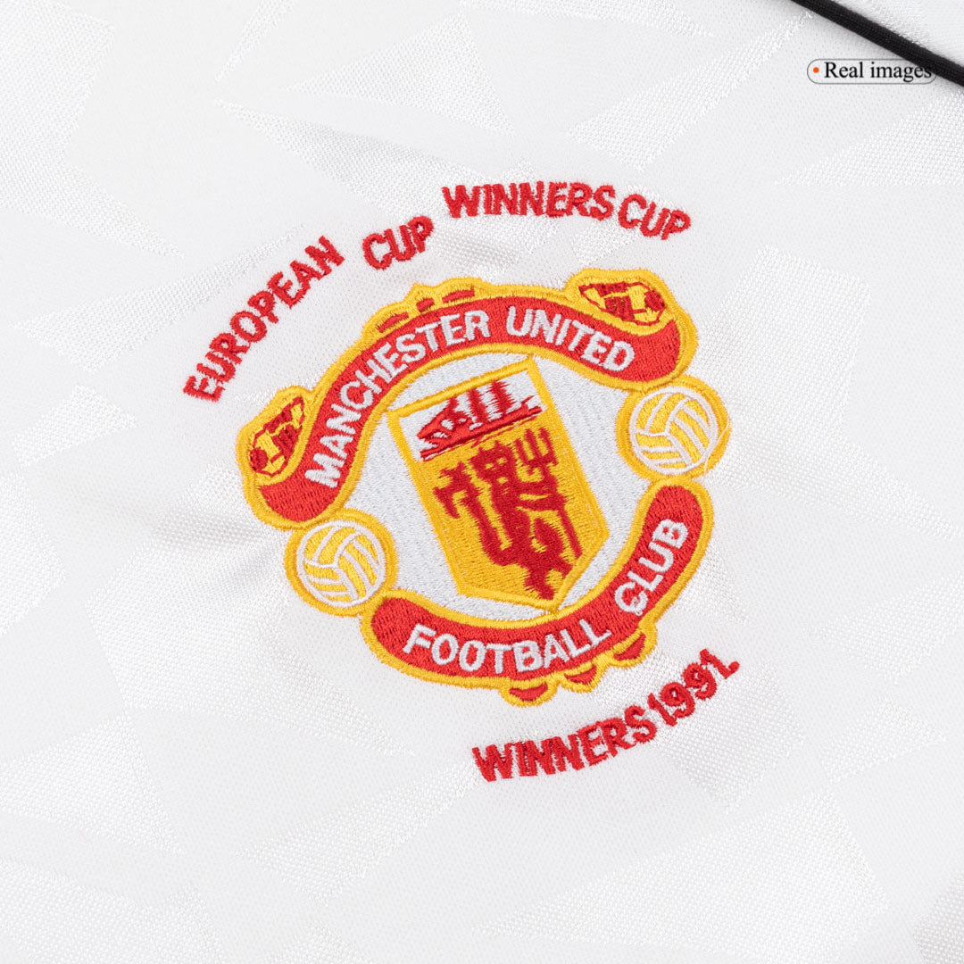 Manchester United Retro Udebanetrøje 1991 – Billede 5