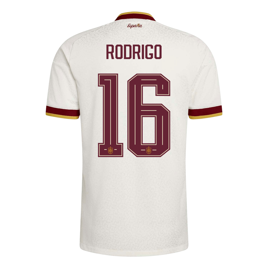 Spain World Cup Udebanetrøje Spillerversion 2026 RODRIGO #16 – Billede 10