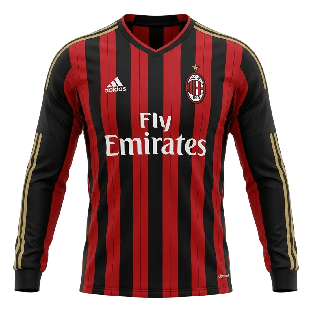 AC Milan Retro Langærmet Hjemmebanetrøje 2013/14