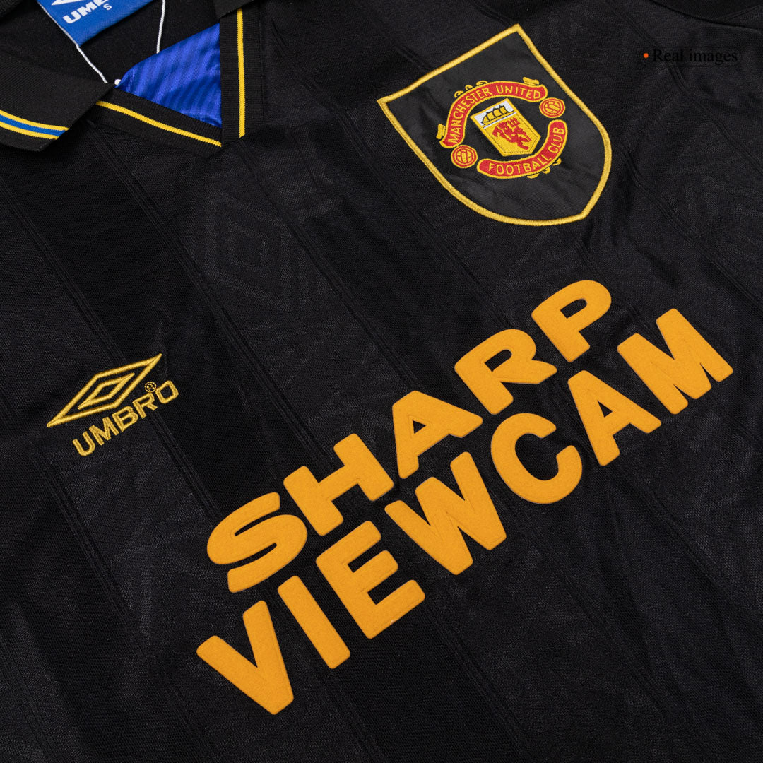 Manchester United Retro Udebanetrøje 1993/94 – Billede 4
